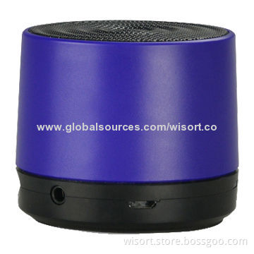 Portable Mini Speaker with FM Radio, Built-in 550mAh Rechargeable Battery